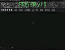 Tablet Screenshot of frightland.com